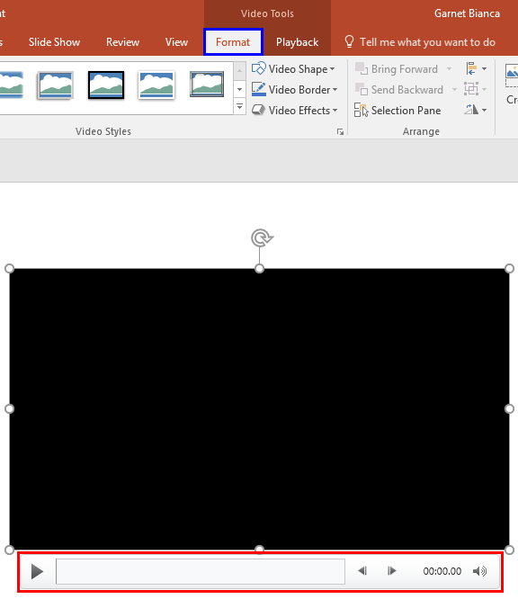 i want video controls during slide show for powerpoint for mac 2016